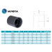 Фитинги ПВХ - Муфта соедин. 50mm FitValf - 1