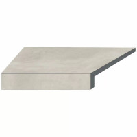 Угловой Г-образный элемент бортовой плитки Aquaviva Patio Soft Grey, 600x345x50(20) мм (левый/45°) Угловой Г-образный элемент бортовой плитки Aquaviva Patio Soft Grey, 600x345x50(20) мм (левый/45°)