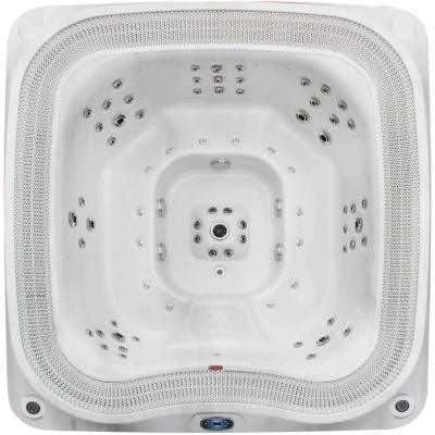 Гидромассажные СПА (джакузи) - Гидромассажный бассейн Aquajoy Serenity (250х230х96 см), серебристо-белый мрамор - 1