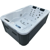 Гідромасажний басейн Aquajoy Alicante (205х130х70 см), сріблясто-білий мармур Гідромасажний басейн Aquajoy Alicante (205х130х70 см), сріблясто-білий мармур