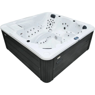 Гидромассажный бассейн Aquajoy Borneo (230х230х96 см), серебристо-белый мрамор - 2 Гидромассажные СПА (джакузи) - Гидромассажный бассейн Aquajoy Borneo (230х230х96 см), серебристо-белый мрамор - 2