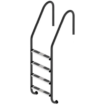 Сходи - Сходи для басейну Flexinox Standard Nero (4 сходинки) Black, AISI-316L