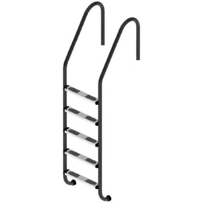 Сходи - Сходи для басейну Flexinox Standard Nero (3 сходинки) Black, AISI-316L