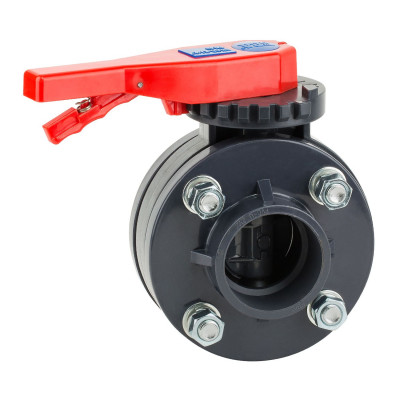 Фитинги ПВХ - Кран мотылек ERA 63mm