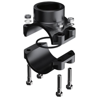 Фитинги ПВХ - Хомут-врезка седло зажимное d25x1/2" PN10