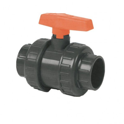 Запірна Арматура ПВХ - Кран кульовий Kripsol d50mm VEP 50.D
