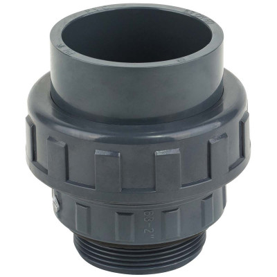 Фитинги ПВХ - Муфта разборная Kripsol с наружной резьбой 50-1.1/2" EHM2050.C