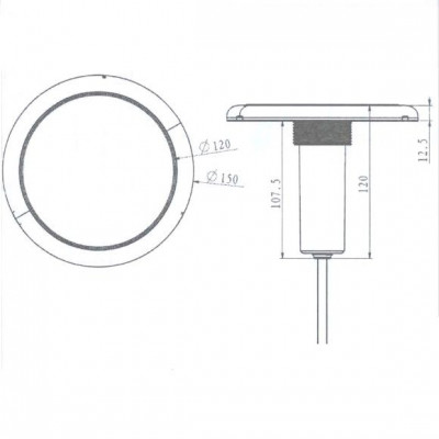Прожектор светодиодный AquaViva (LED227C-252led) 18W RGB (нерж, резьба) + закладная - 3 Прожекторы - Прожектор светодиодный AquaViva (LED227C-252led) 18W RGB (нерж, резьба) + закладная - 3