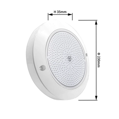 Светильник для бассейна LED 18W, серия 01, белый свет, пластик, 252 SMD, Ø230 х 35 мм LU-FB03 - 3 Прожекторы - Светильник для бассейна LED 18W, серия 01, белый свет, пластик, 252 SMD, Ø230 х 35 мм LU-FB03 - 3