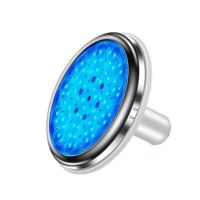 Светильник для бассейна LED (мини) 6Вт, RGB, серия 110 MINI, нерж. сталь, 99 led, Ø118 х 58 мм, 1.5″