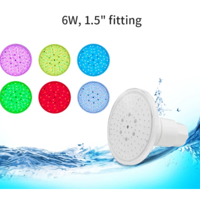 Светильник для бассейна LED (мини) 6Вт, RGB, серия 100 MINI, пластик, 99 led, Ø100*H87 мм, 1.5» - 1 Прожекторы - Светильник для бассейна LED (мини) 6Вт, RGB, серия 100 MINI, пластик, 99 led, Ø100*H87 мм, 1.5» - 1