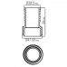 З'єднувач шлангу Emaux Barbed 38mm to 1-1/2" Male threaded - 1 Фітинги ПВХ - З'єднувач шлангу Emaux Barbed 38mm to 1-1/2" Male threaded - 1