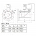 Запорная Арматура ПВХ - Клапан соленоидный Aquaviva 2W31 Латунь, DN15-1/2 120℃ d20 AC220V - 6