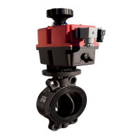 Дисковый затвор d90 ProFlow "Serie H" c эл. приводом, уплотнение EPDM 24-240V J+J EFFAST, Италия