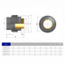 Фітинги ПВХ - Муфта перебірна ПВХ/латунь ЗР d20x1/2" EFFAST, Італія - 1