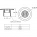 Форсунки - Форсунка стеновая Emaux EM4411 бетон 50mm/2" (сопло "овал") (88094512) - 1