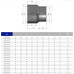 Фитинги ПВХ - Муфта переходная ПВХ d32x40x32 мм EFFAST, Италия - 1