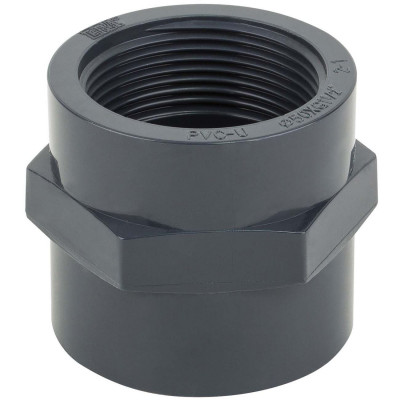 Фитинги ПВХ - Муфта с внутренней резьбой d20х1/2"