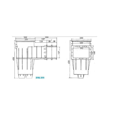 Скиммеры - Скиммер Hayward 3111DGR PREMIUM Standart лайнер, серый - 1