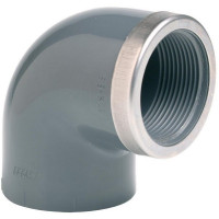 Угол 90° c металлическим кольцом d63x2" EFFAST, Италия