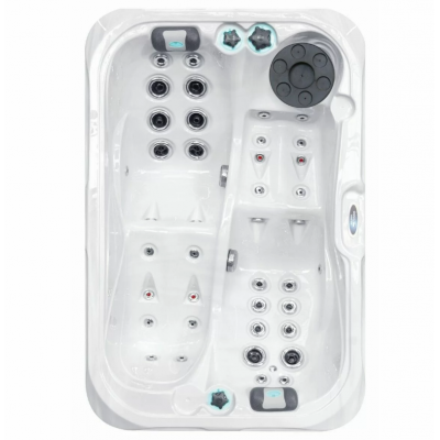 Гидромассажный бассейн Passionspas Indulgence (214х143х63 см), Sterling White/Grey - 1 Гидромассажные СПА (джакузи) - Гидромассажный бассейн Passionspas Indulgence (214х143х63 см), Sterling White/Grey - 1
