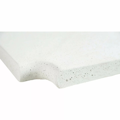 Копінговий камінь - Кутовий копінговий камінь Aquazone Tuff 320x400x50-25 мм, білий (пористий) - 1