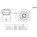 Форсунки - Форсунка стінова Emaux EM4409E бетон 50mm/63mm (88094312) - 2