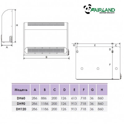 Осушитель воздуха Fairland DH90 (90 л/сутки, 90-185м²) - 4 Осушители воздуха - Осушитель воздуха Fairland DH90 (90 л/сутки, 90-185м²) - 4