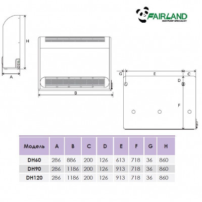 Осушувач повітря Fairland DH120 (120 л/добу, 120-240м²) - 3 Осушувачі повітря - Осушувач повітря Fairland DH120 (120 л/добу, 120-240м²) - 3