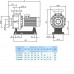 Насоси - Насос Hayward HCP112003E1 KTB2000 T2.B (380V, без пф, 169m3/h*16m, 18,5kW, 20HP фланець) - 1