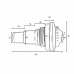 Форсунки - Форсунка стеновая Kokido Olimpic K004BU/W (серая) - 1