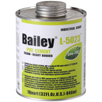 Клей L-5023 (946ml) Bailey для больших диаметров труб Клей L-5023 (946ml) Bailey для больших диаметров труб