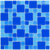 Мозаика стеклянная Aquaviva Cristall Dark Blue (23 - 48 мм) Мозаика стеклянная Aquaviva Cristall Dark Blue (23 - 48 мм)