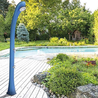 Душ солнечный Aquaviva So Happy с мойкой для ног, голубой DS-H221BL, 28 л - 1 Летний душ - Душ солнечный Aquaviva So Happy с мойкой для ног, голубой DS-H221BL, 28 л - 1