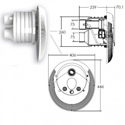 Противоток AquaViva WTB300T Kit (380В, LED, 60м3, 3кВт, 4HP) - 5 Встречное течение (Противоток) - Противоток AquaViva WTB300T Kit (380В, LED, 60м3, 3кВт, 4HP) - 5