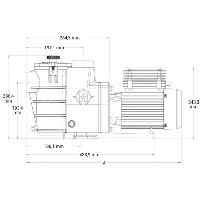 Насосы - Насос Hayward Max Flo SP1808HW111 (220В, 11.3м3/ч*8м, 0.74кВт) PL Plus 81031 - 1