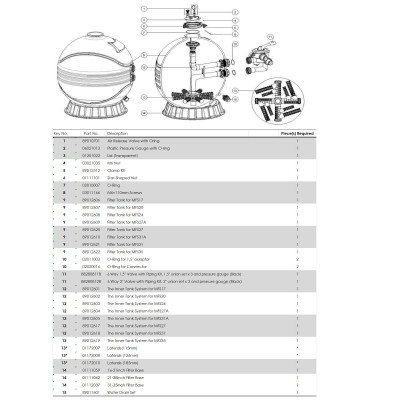 Фільтри - Фільтр MFS17 (7м3/ч. 425мм, 40кг. 50мм. бік) - 3