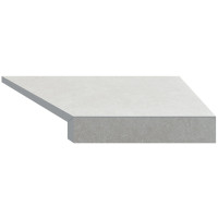 Угловой Г-образный элемент бортовой плитки Aquaviva Granito Light Gray, 595x345x50(20) мм (правый/45°) Угловой Г-образный элемент бортовой плитки Aquaviva Granito Light Gray, 595x345x50(20) мм (правый/45°)