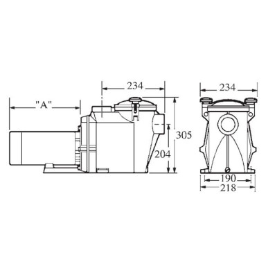 Насосы - Насос Hayward RS3020VSTD RS II (220В, 25м3/h*8м, 1.4кВт) с пер. скор. - 1