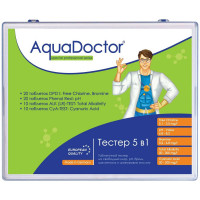 Тестер AquaDoctor 5 в1 таблеточный pH, CL, Br, Cy, Alk (20 тестов, Германия) Тестер AquaDoctor 5 в1 таблеточный pH, CL, Br, Cy, Alk (20 тестов, Германия)