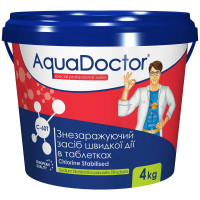 Дезинфектант на основе хлора быстрого действия AquaDoctor C-60T хлор-шок в таблетках 4 кг Дезинфектант на основе хлора быстрого действия AquaDoctor C-60T хлор-шок в таблетках 4 кг