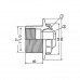 Форсунки - Форсунка стеновая Hayward 3310 2"/1½" под бетон - 1