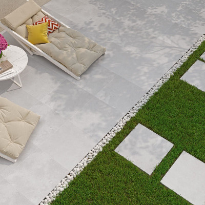 Плитка для тераси Aquaviva Granito Light Gray, 595x595x20 мм - 4 Терасна плитка - Плитка для тераси Aquaviva Granito Light Gray, 595x595x20 мм - 4