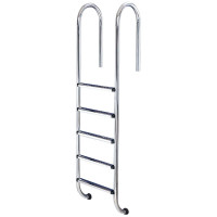 Лестница Flexinox Wall AISI-304 (5 ступеней), для узкого борта