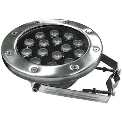 Прожектори - Прожектор фонтану AquaViva LED (15LED 15 Вт 12/24 В) RGB на трубу - 2